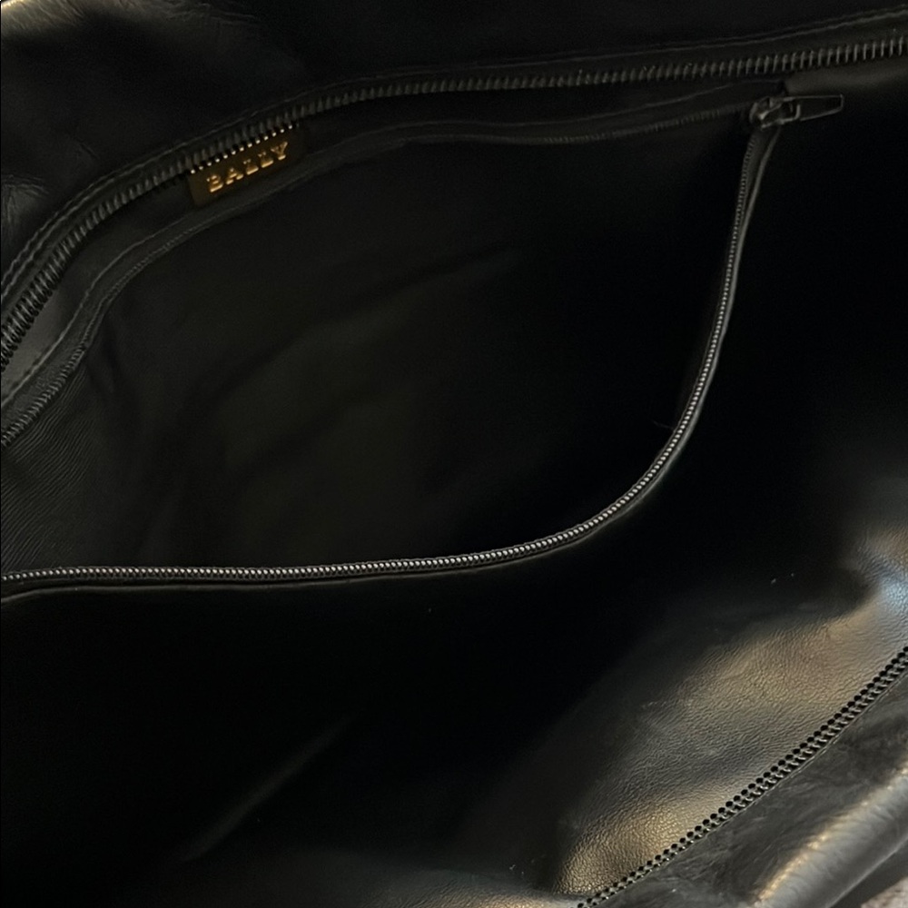 Bally Black Shoulder Bag with Gold Hardware - Picture 5 of 6